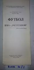 ЦСКА Москва - Ростсельмаш Ростов-на-Дону 1988