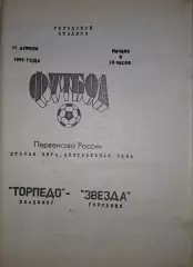 Торпедо Владимир - Звезда Городище 1995