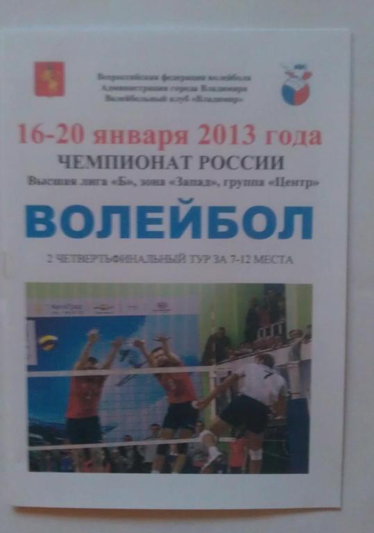 ВК Владимир, Спартак Москва, Политехник Вологда, Автомобилист Санкт-Петербург