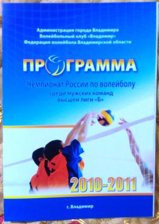 ВК Владимир - ВК СГАФК-Феникс Смоленск 4-5 декабря 2010 года