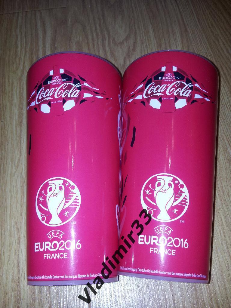 Чемпионат Европы 2016. Пластиковый стакан Кока-Кола.