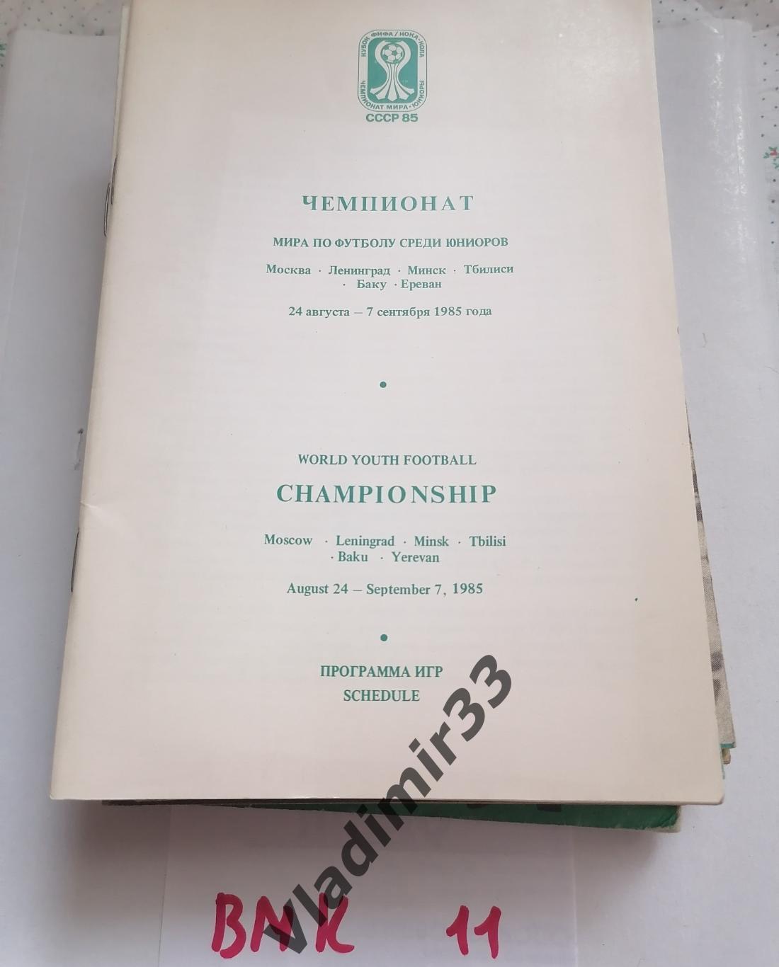 Чемпионат мира по футболу среди юниоров 1985