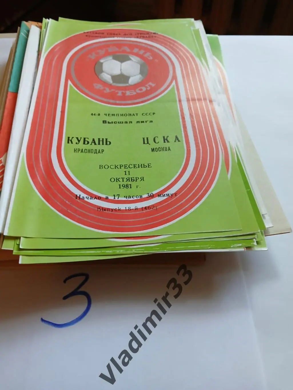 Кубань Краснодар - ЦСКА Москва 1981