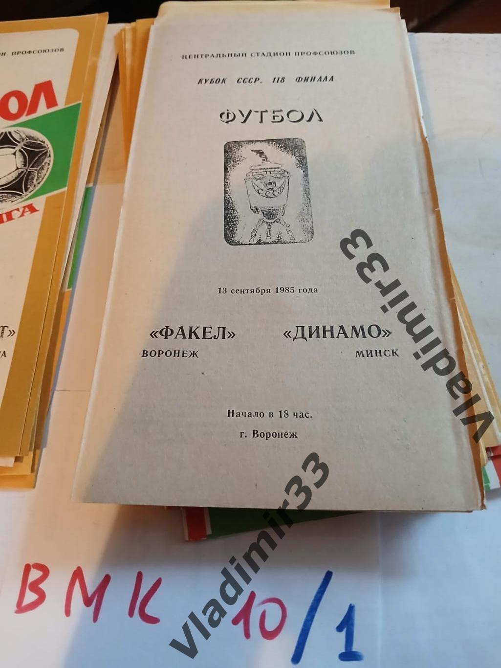 Факел Воронеж - Динамо Минск 1985 кубок СССР