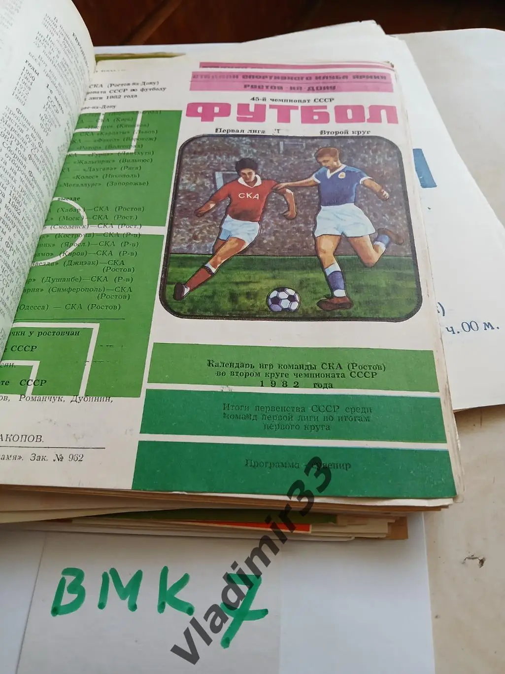 СКА Ростов-на-Дону 1982 второй круг