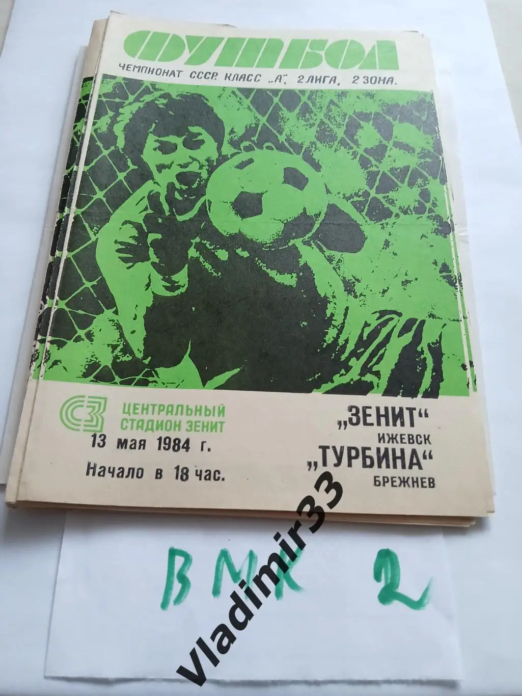 Зенит Ижевск - Турбина Брежнев 1984