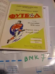 СКА Ростов-на-Дону - Динамо Минск 1978