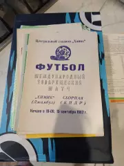 Химик Джамбул - сборная КНДР 1982 МТМ