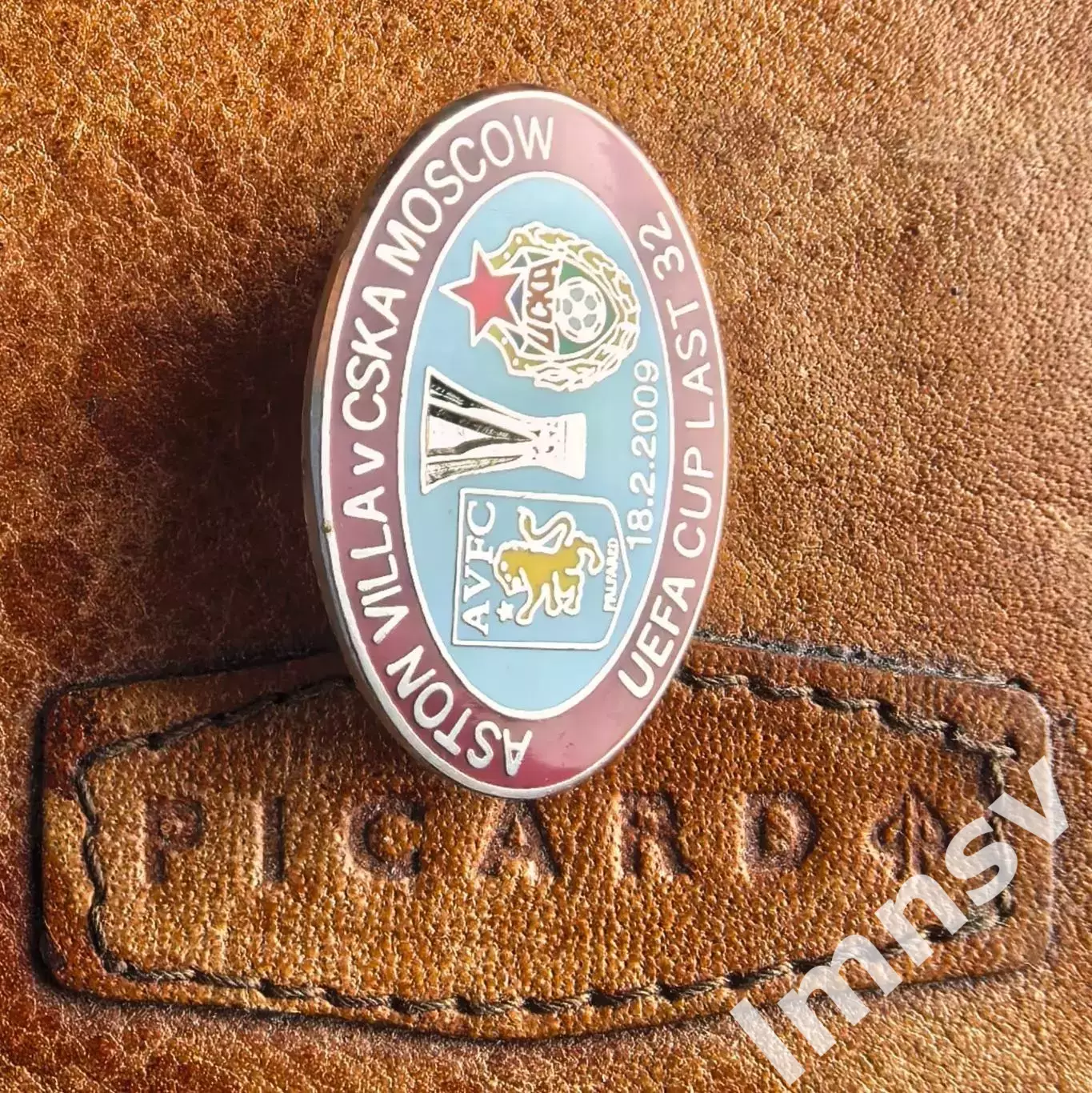 Антон Вилла - ЦСКА Кубок УЕФА 2009 г. из Англии тип 1 3