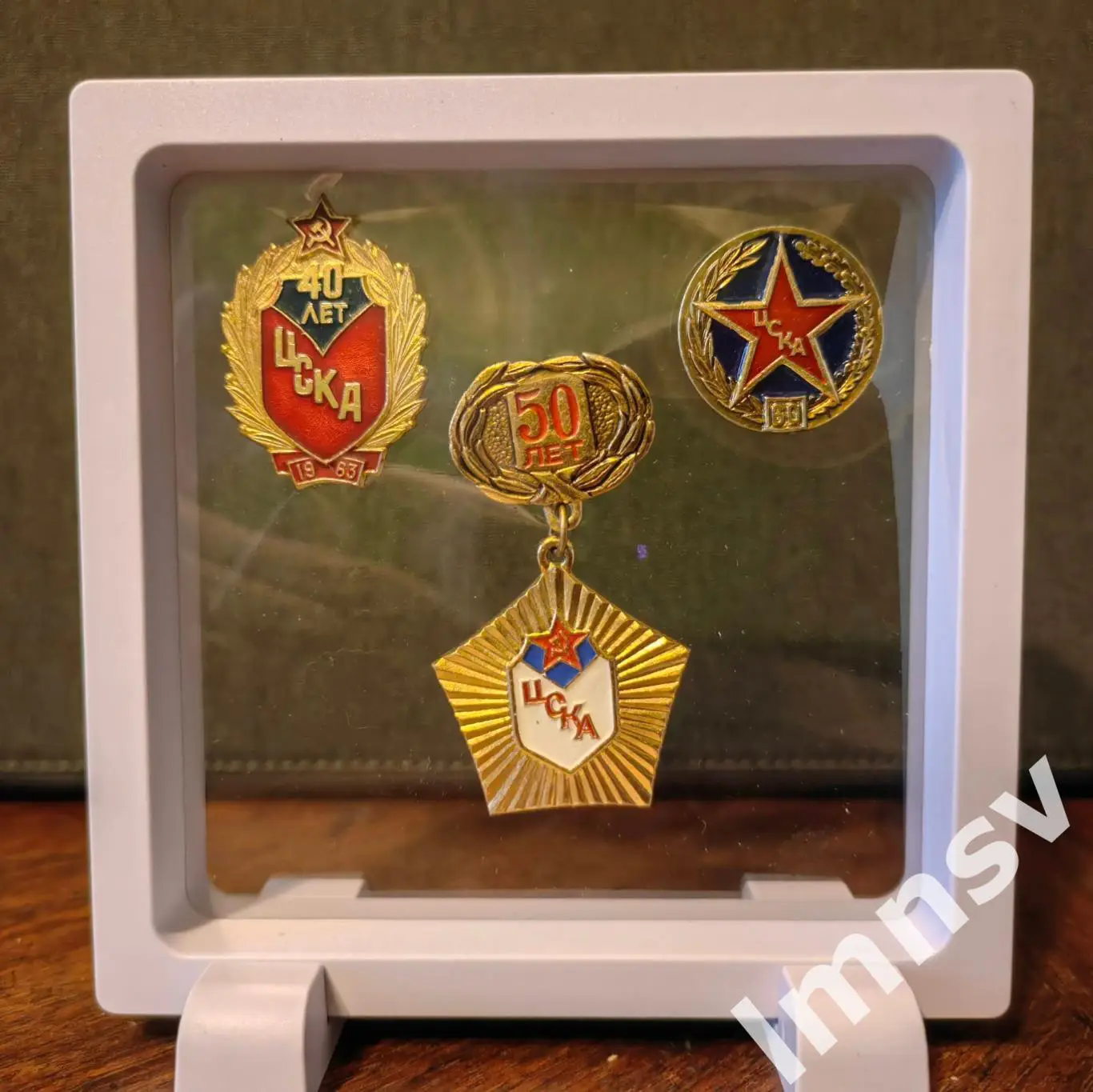 Цска 40, 50, 60 лет подарочный набор значков СССР