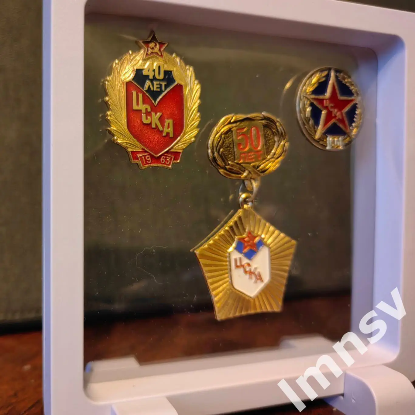 Цска 40, 50, 60 лет подарочный набор значков СССР 1