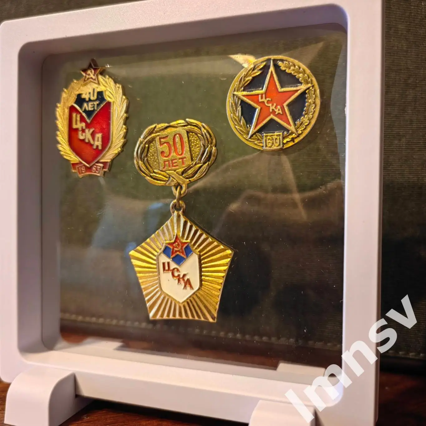 Цска 40, 50, 60 лет подарочный набор значков СССР 2