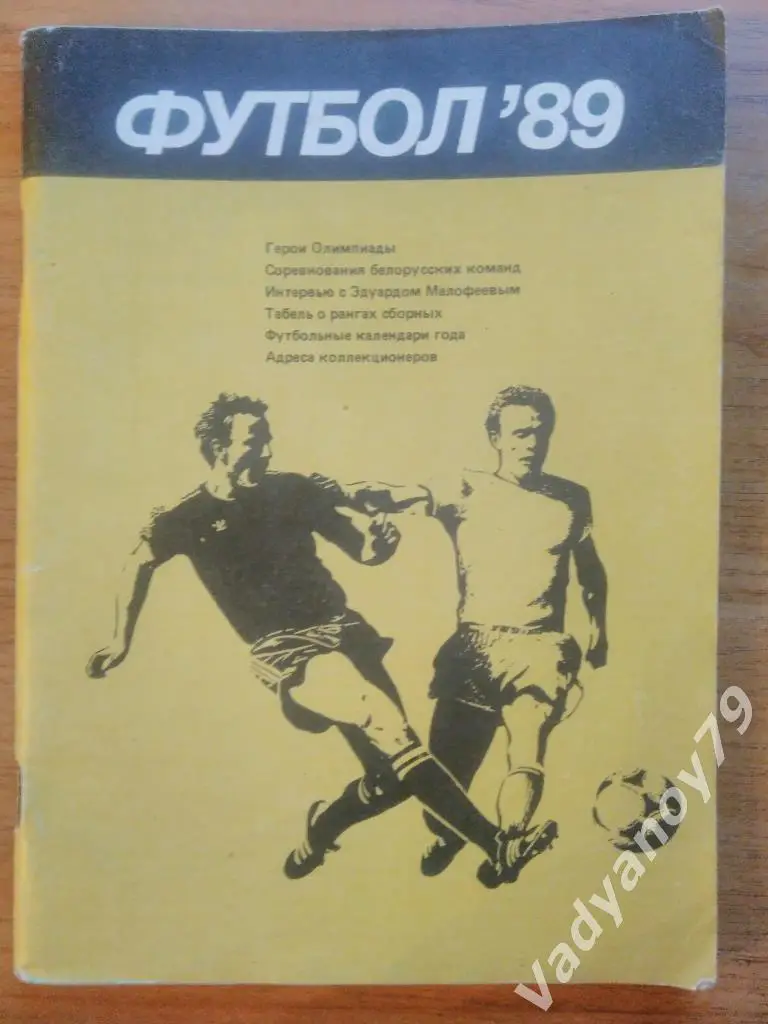 Футбол. 1989. Минск (Белоруссия/Беларусь)
