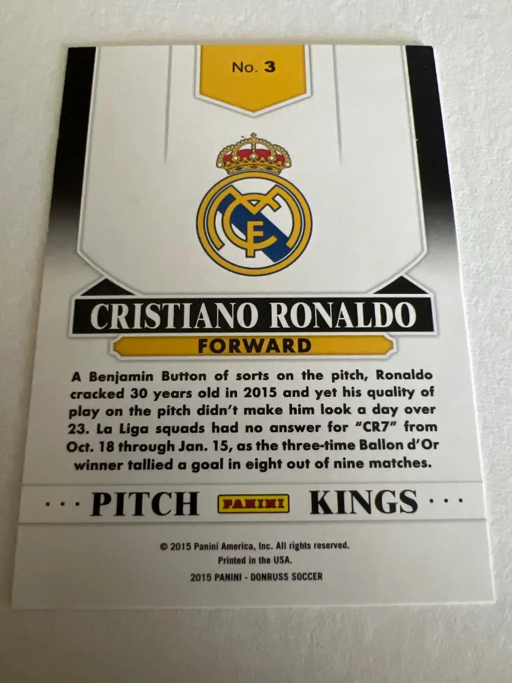 Криштиану Роналду, Реал, Pitch King 1