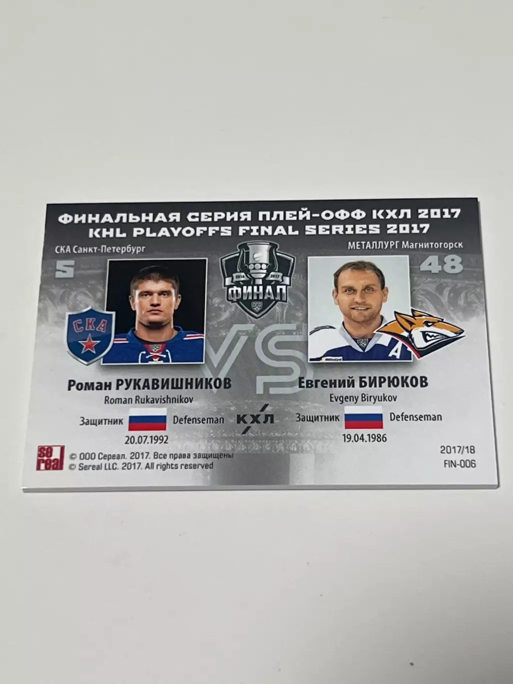 Рукавишников-Бирюков, финал 1