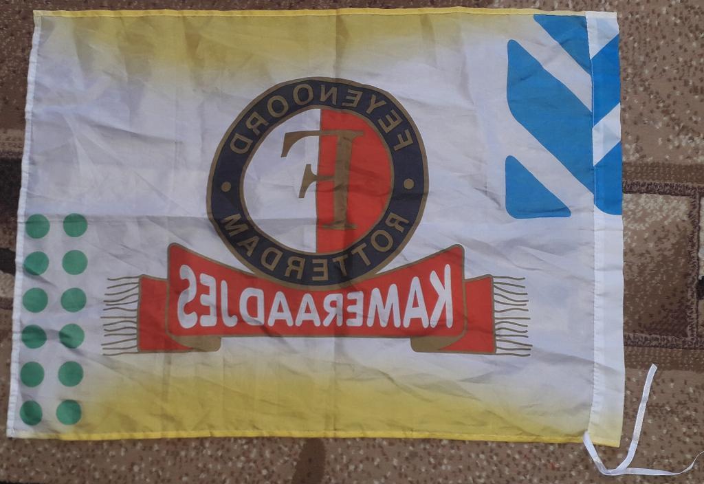Флаг Фейеноорд Роттердам Голландия. 49х69 см 1