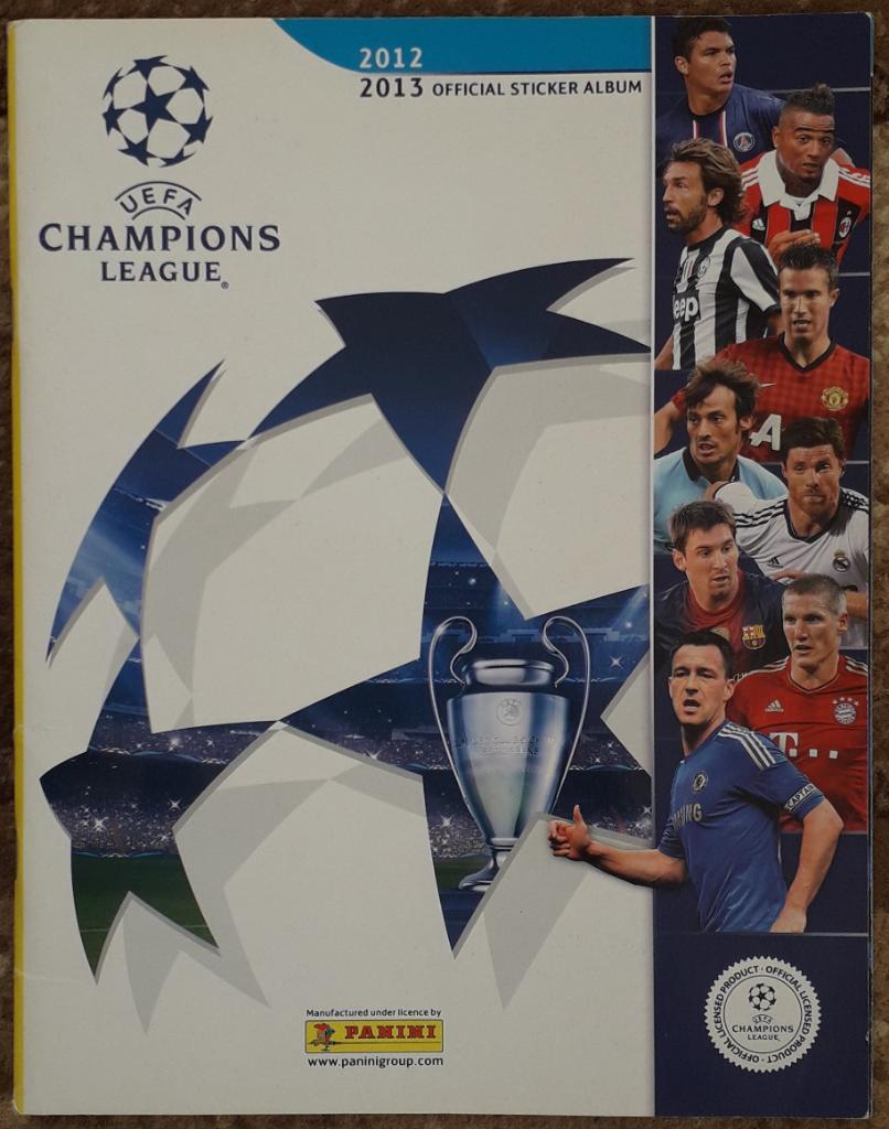 Альбом для накелейок Panini. Champions League 2012-2013.