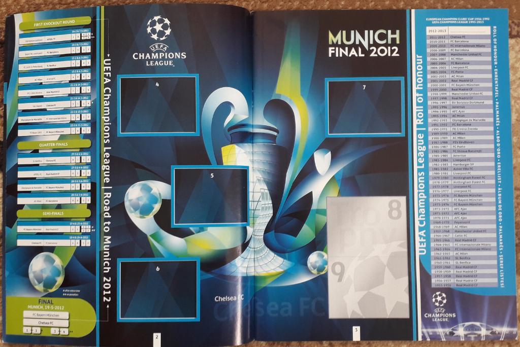 Альбом для накелейок Panini. Champions League 2012-2013. 1
