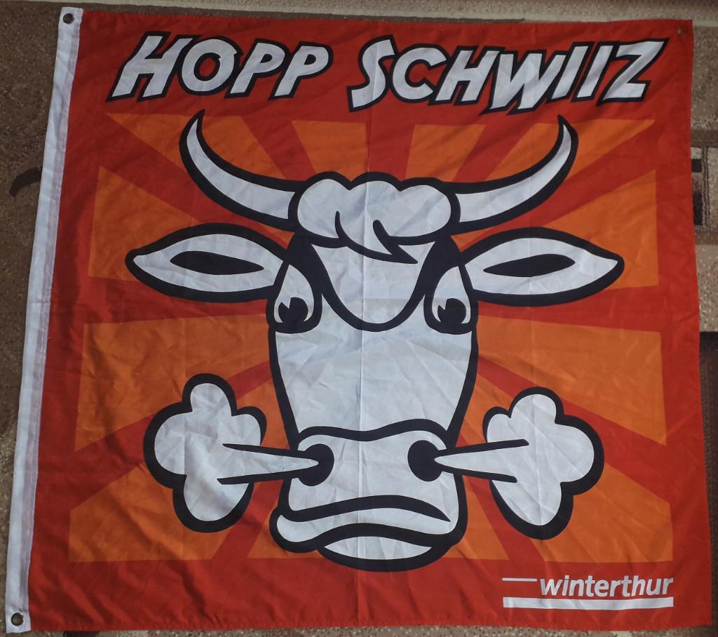 Флаг Швейцария (Hopp Schwiiz). 125,5х118 см