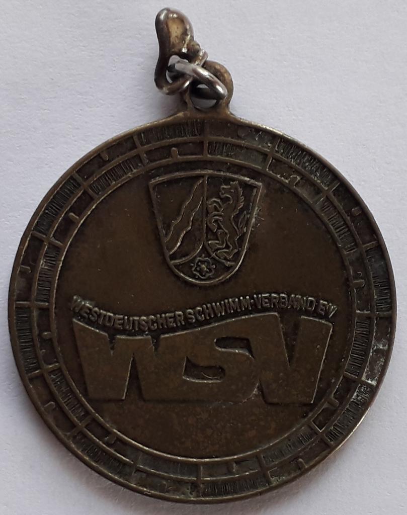 Медаль. Westdeutscher Schwimm Verband EV. Senioren Bestenkamrfe Schwimmen 1981 T