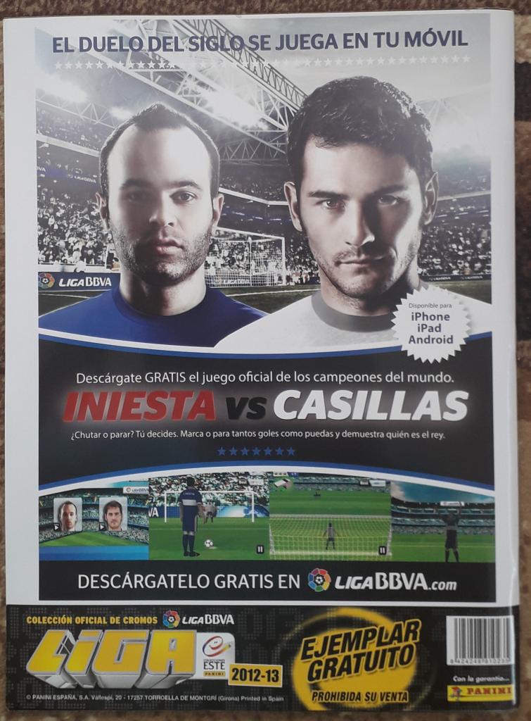 Альбом для накелейок Panini. Campeonato National de Liga 2012-2013/Liga BBVA 7