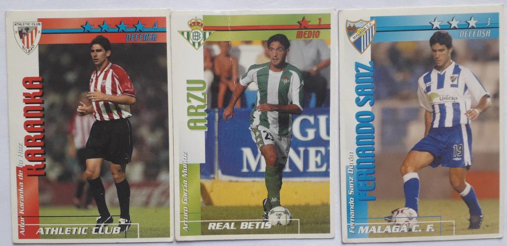 Карточки Liga 2002-2003 - 3 штуки