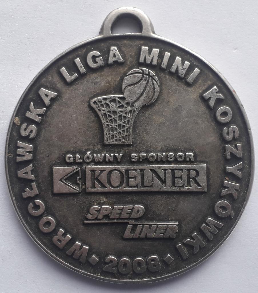 Медаль Баскетбол Wroclawska liga mini koszykowki 2008