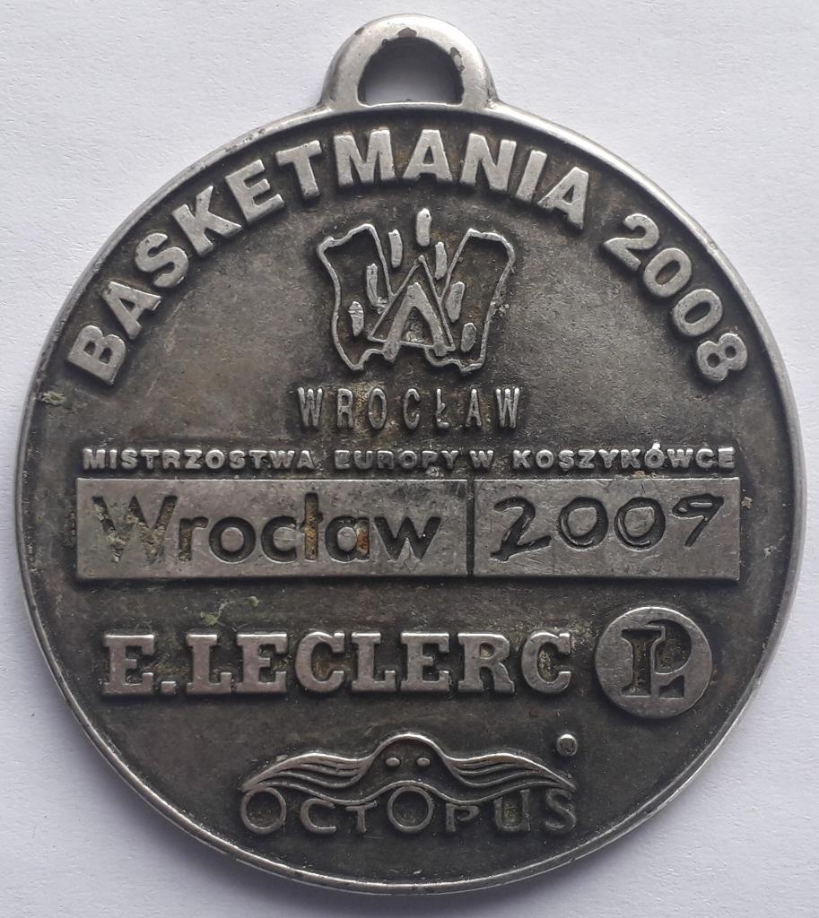 Медаль Баскетбол Wroclawska liga mini koszykowki 2008 1