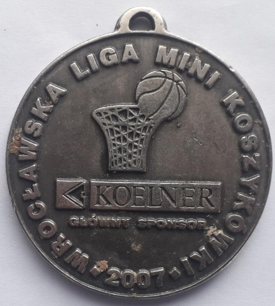 Медаль Баскетбол Wroclawska liga mini koszykowki 2007