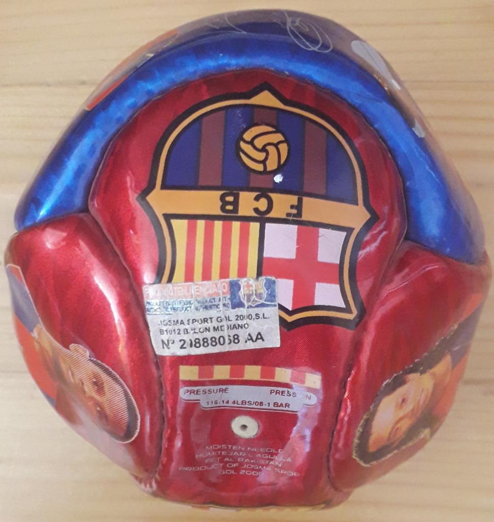 Сувенирный мячик Барселона Испания 14х14 см 2