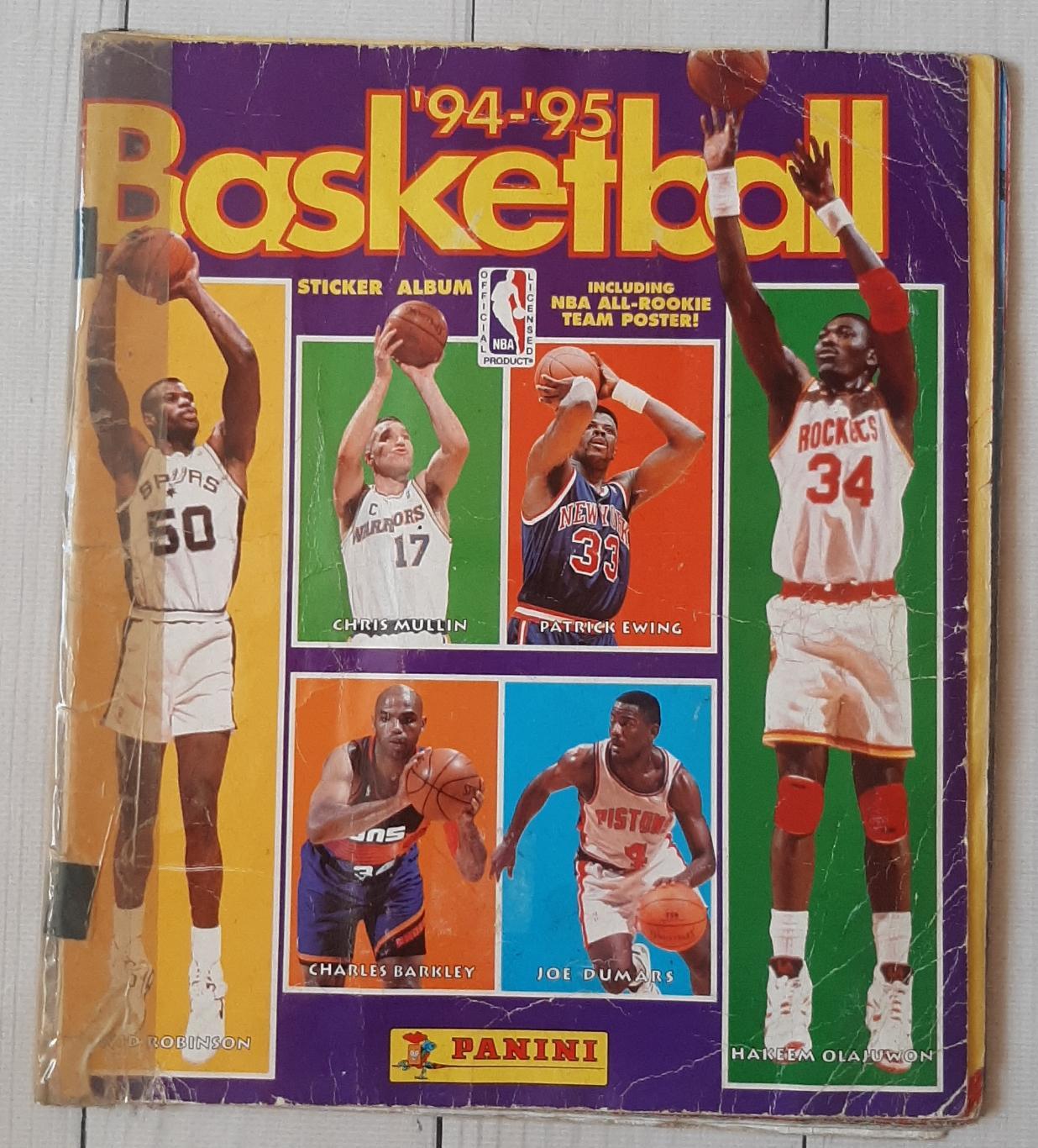 Альбом Panini. Basketball '94-'95. 219 з 230 наклейок.