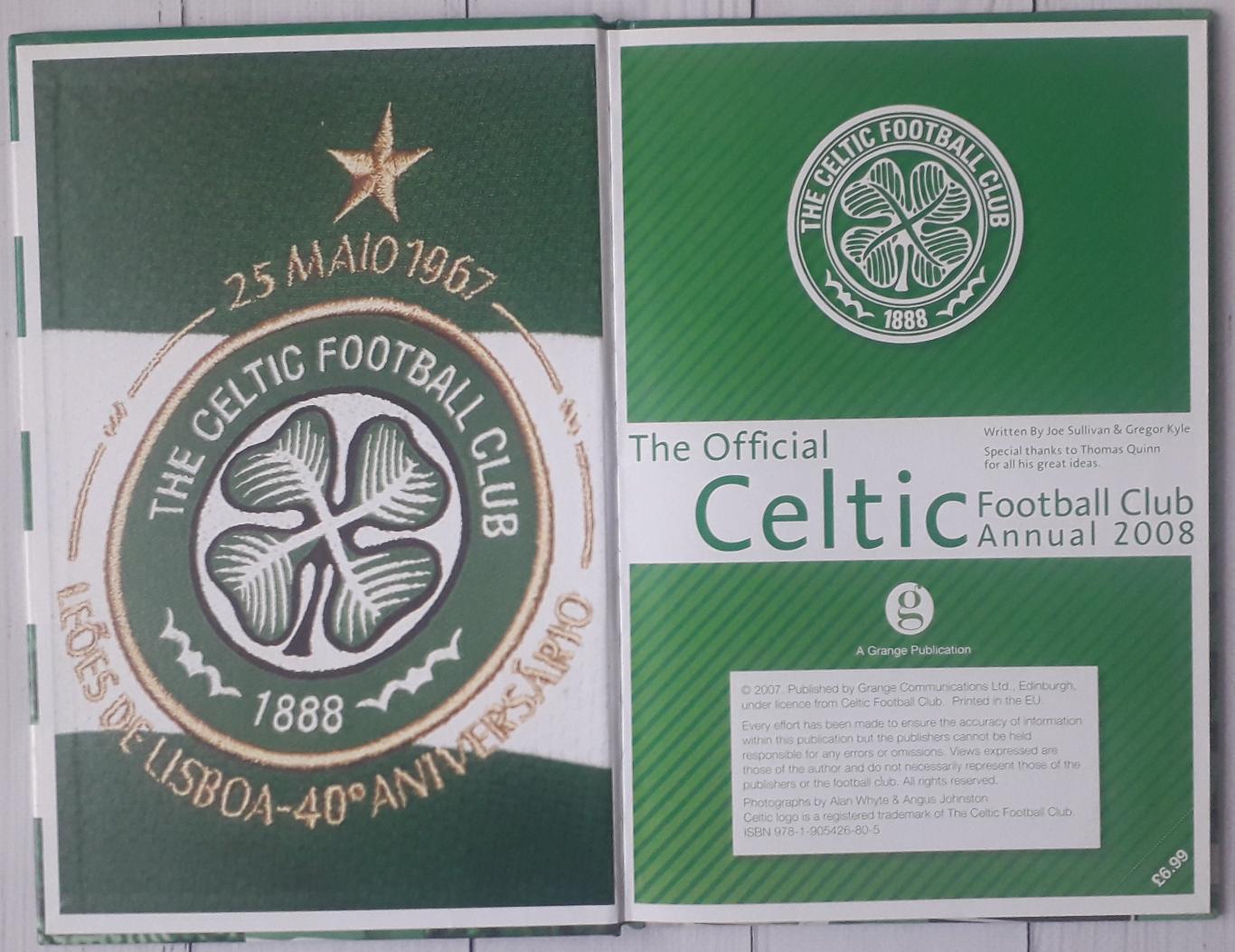 The Official Celtic Annual 2008 1