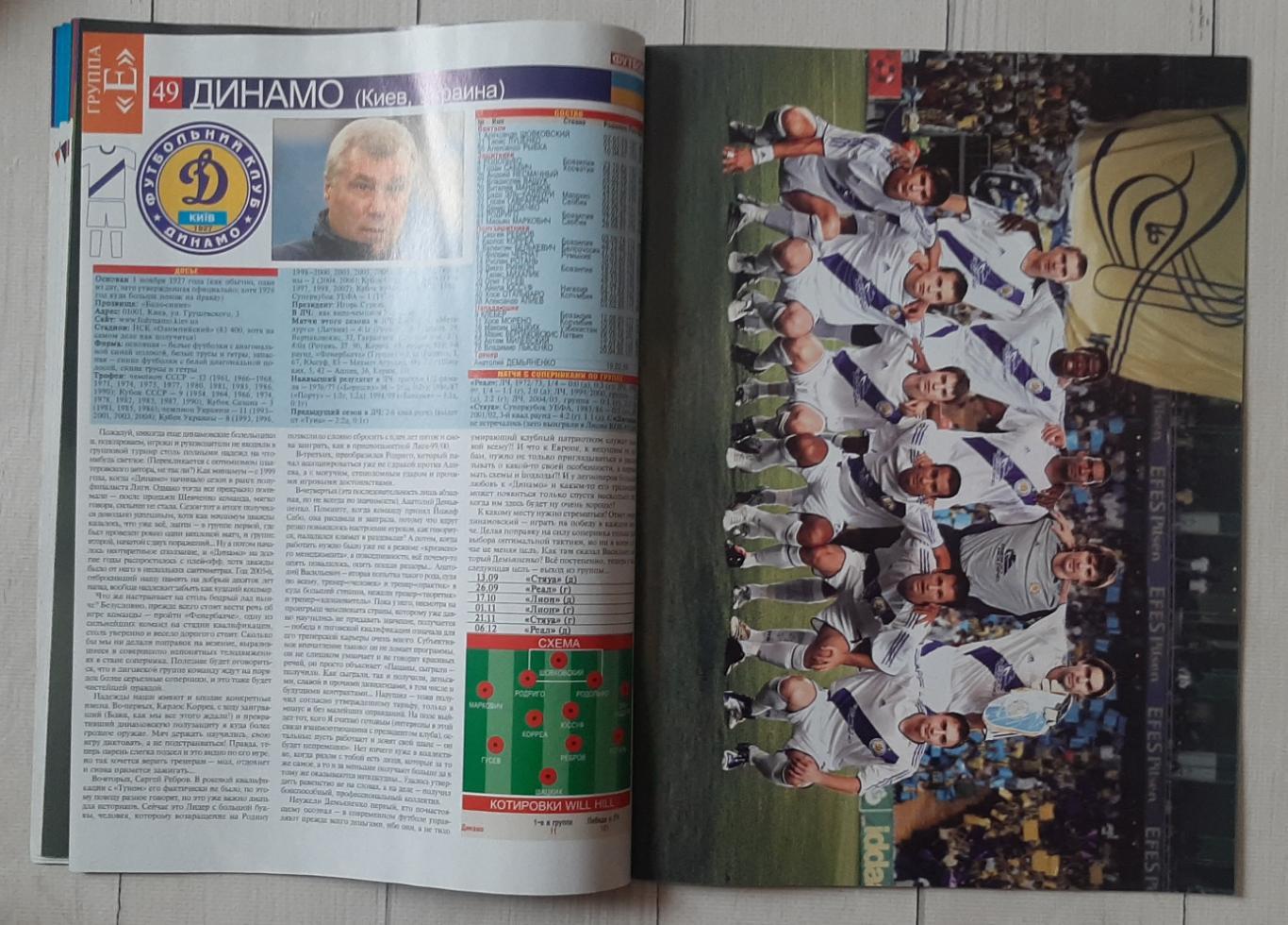 Журнал Футбол. Спецвипуск. Ліга чемпіонів 2006-2007 3