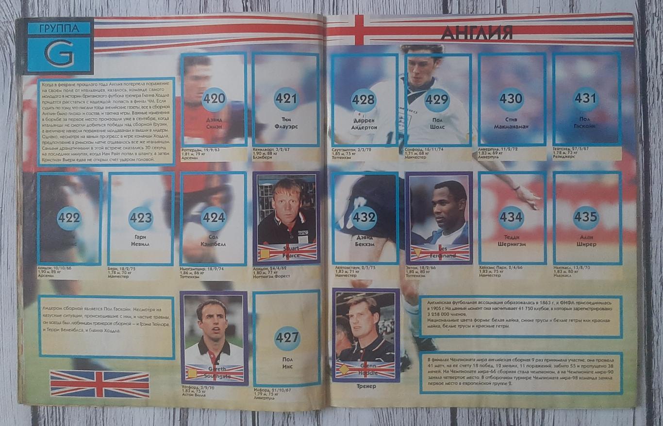 Альбом. Чемпіонат світу по футболу. France 1998. 225 з 528 наклейок 5