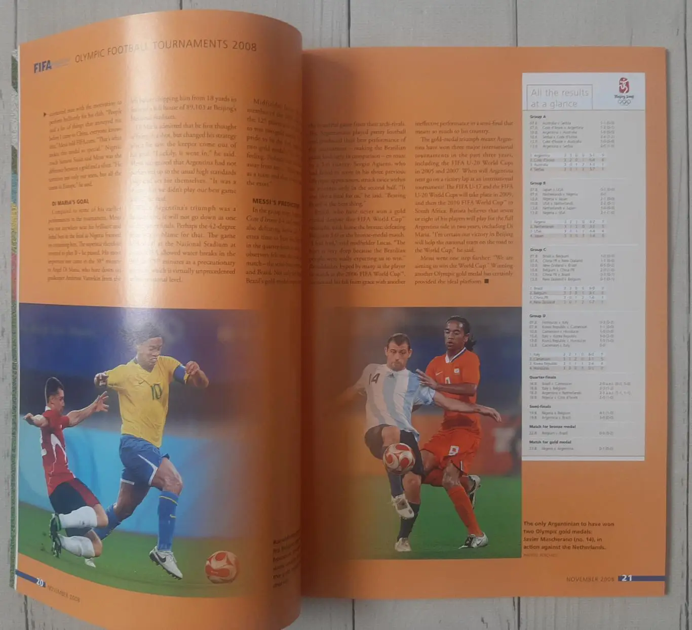 Журнал FIFA Magazine №11 листопад 2008 1