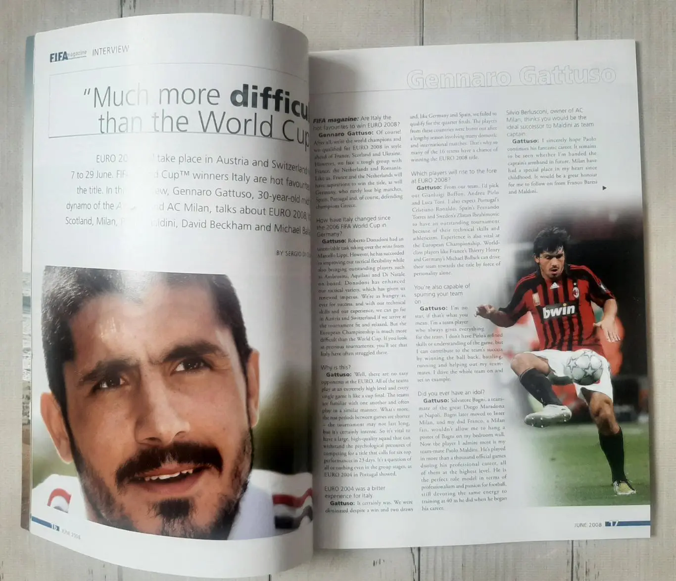 Журнал FIFA Magazine №6 червень 2008 1