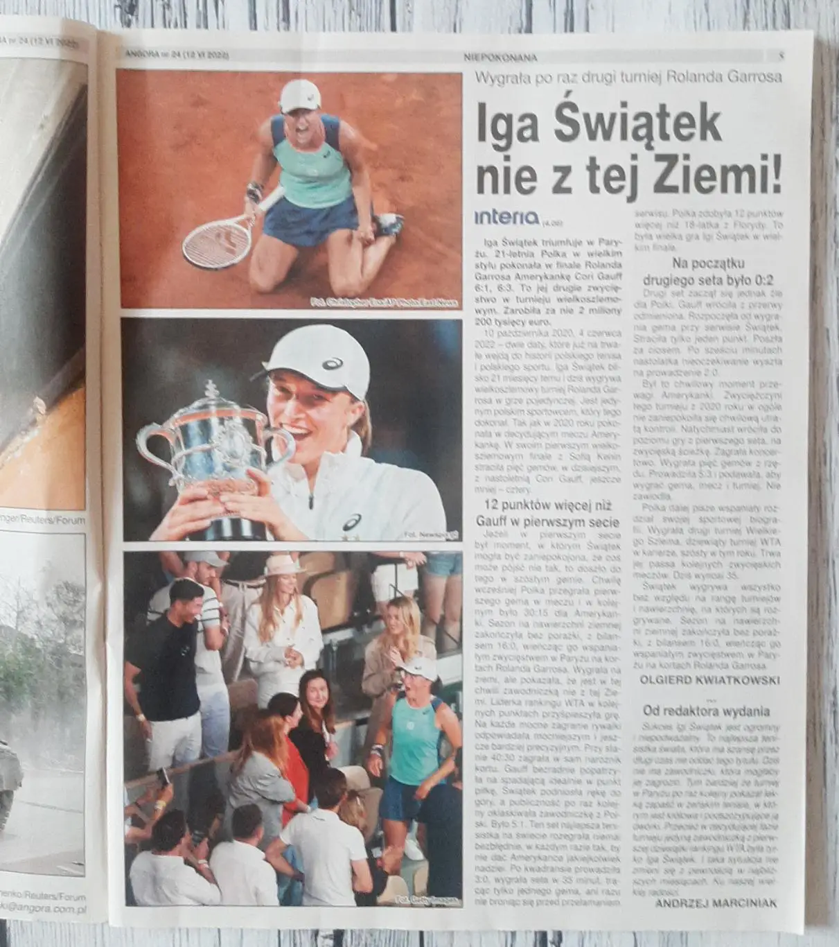 Тижневик Angora. Польща. 12.06.2022. Є деякі спортивні статті 1