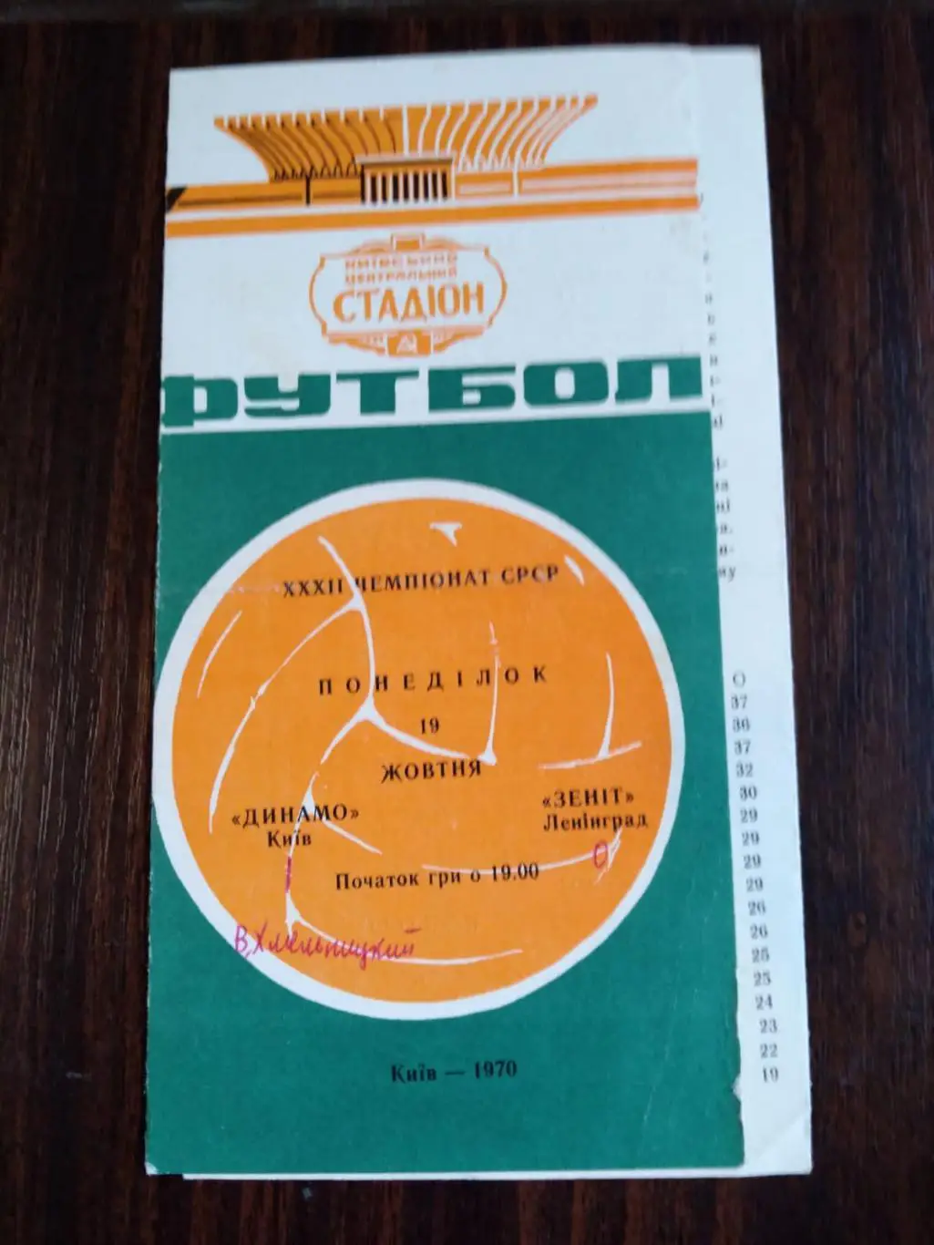 Динамо (Киев) - Зенит (Ленинград) 1970