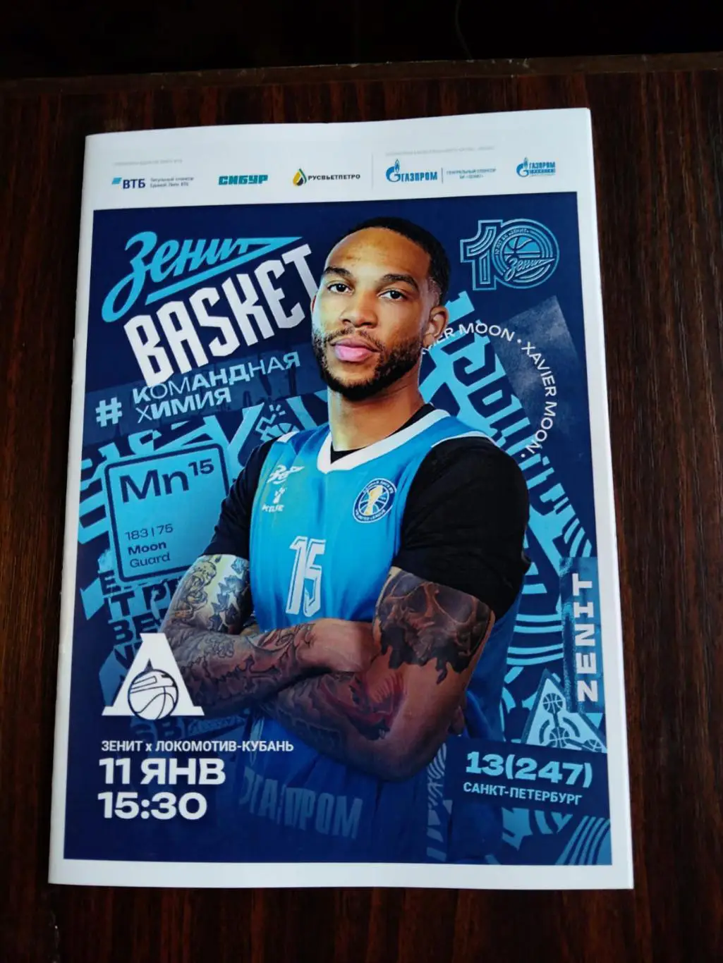 Баскетбол Зенит - Локомотив-Кубань 11.01.2025