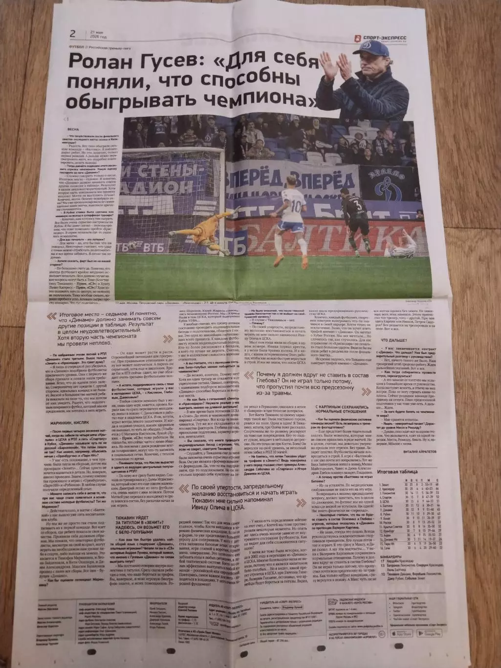 Спорт-Экспресс, 21 мая 2026 г., N 90 1