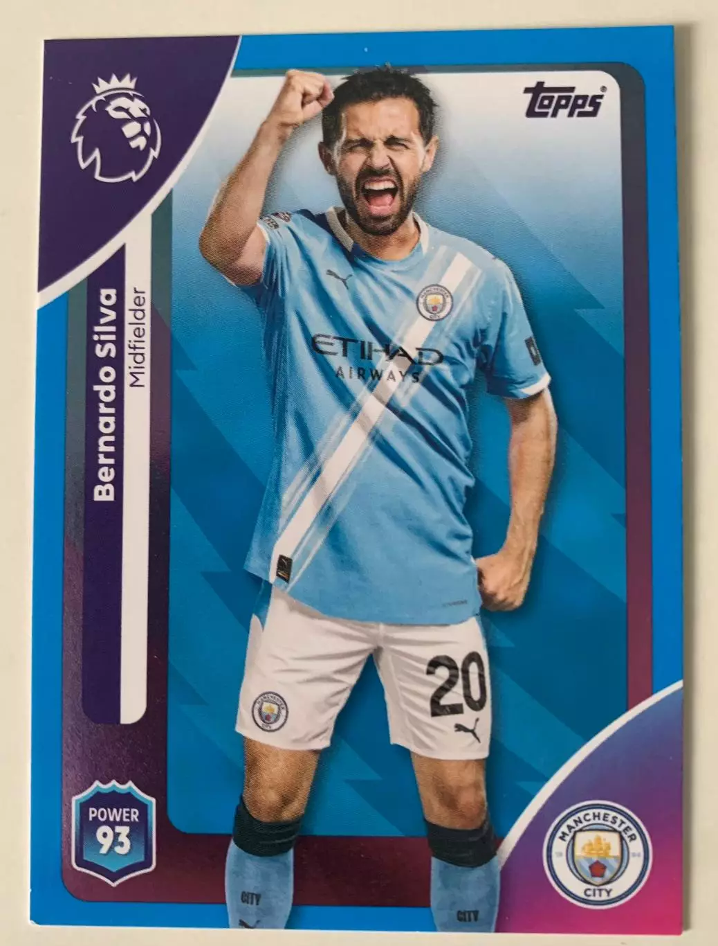 Карточка Бернарду Силва Манчестер Сити