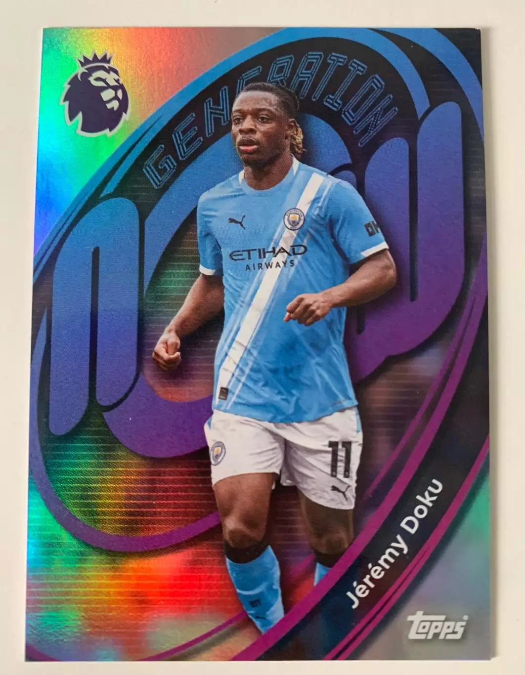 Карточка Жереми Доку Манчестер Сити