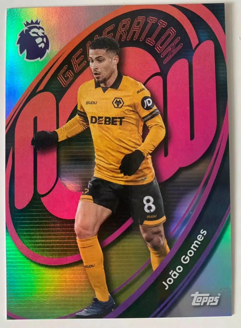 Карточка Жоао Гомес Вулверхэмптон