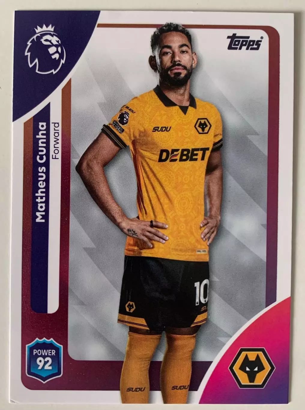 Карточка Матеус Кунья Вулверхэмптон