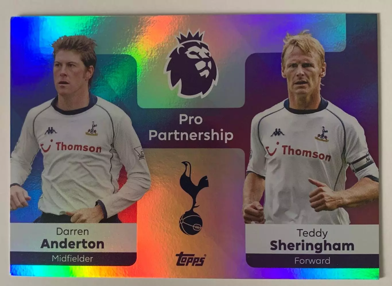 Карточка Даррен Андертон / Тедди Шерингем Тоттенхэм