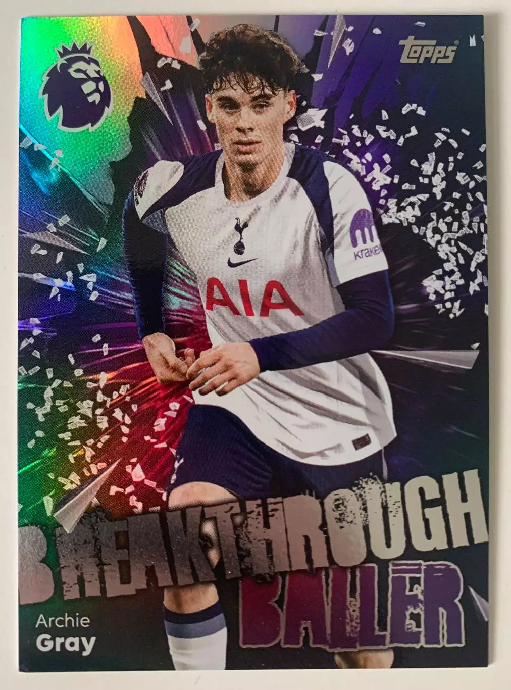 Карточка Арчи Грей Тоттенхэм