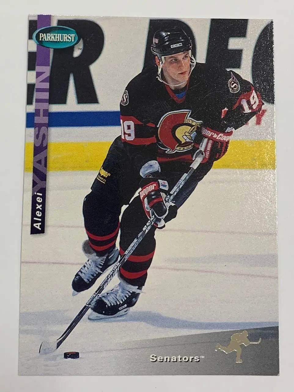 Карточка Алексей Яшин Оттава Сенаторс Parkhurst