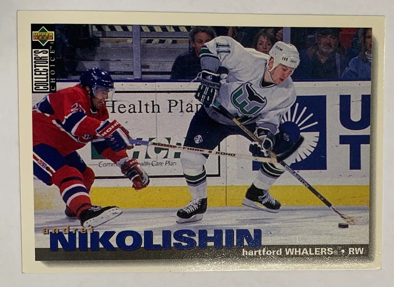 Карточка Андрей Николишин Хартфорд Collector's Choice NHL 1995-1996
