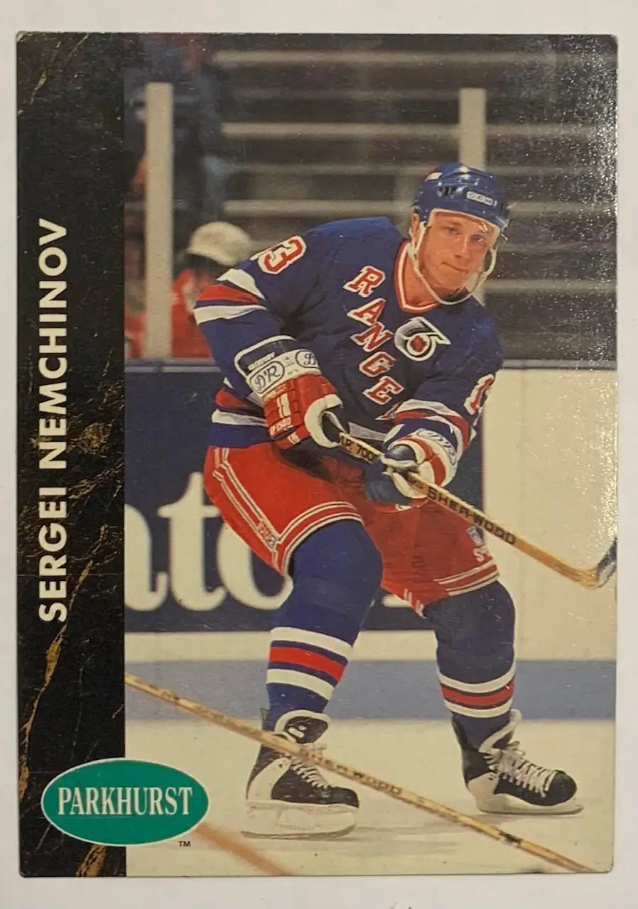 Карточка Сергей Немчинов Нью Йорк Рейнджерс