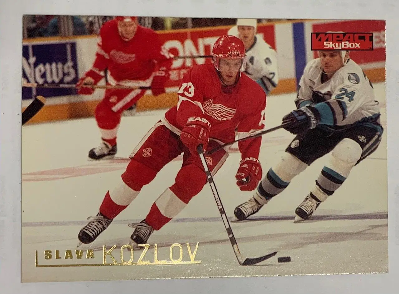 Карточка Вячеслав Козлов Детройт Ред Вингз